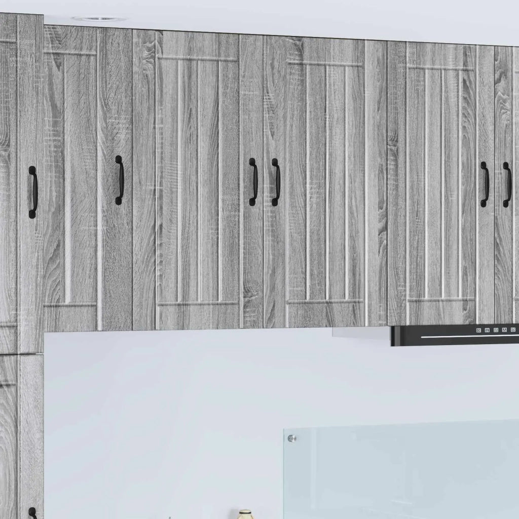 Pensile da cucina | Armadietto a muro LUCCA Grigio Sonoma 80 x 31 x 80 cm