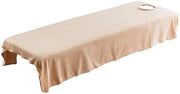 Asciugamano per massaggio 190x80cm - Copri lettino per massaggi - Polyester - Igiene - Morbido - Comodo con foro per la testa - Asciugamano per massaggi