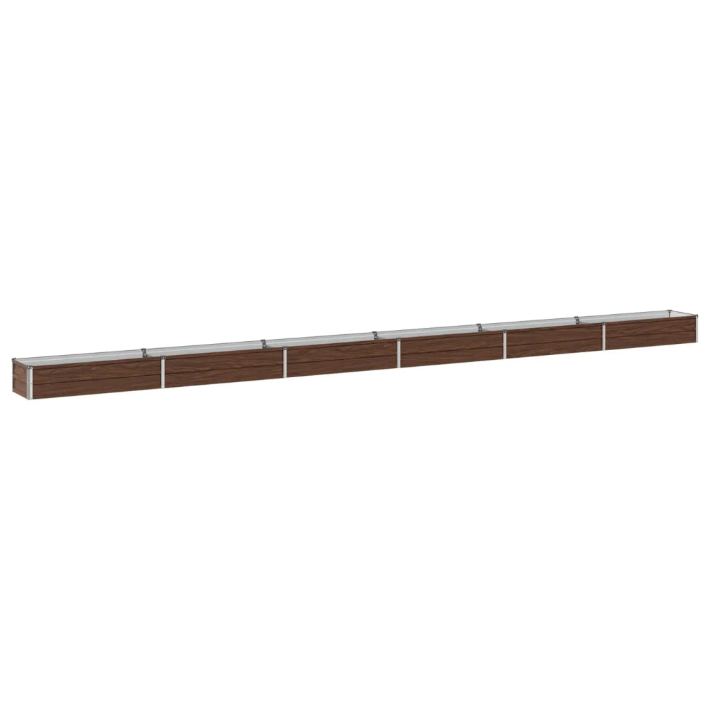 Letto rialzato da giardino Nero 600 x 40 x 24 cm 8006374