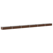 Letto rialzato da giardino Nero 600 x 40 x 24 cm 8006374
