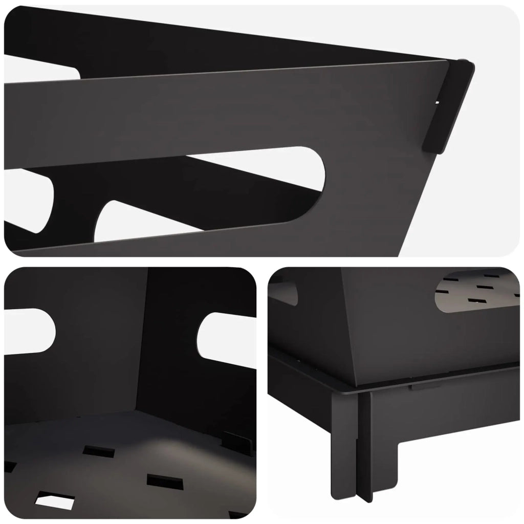 Focolare Nero 40 x 40 x 20 cm Acciaio 8012592