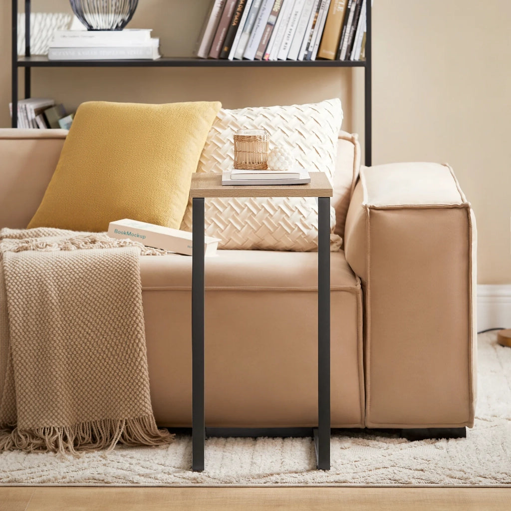 Tavolino Consolle Tavolino da Divano Supporto Tavolino Forma-C Naturale FBT44-N