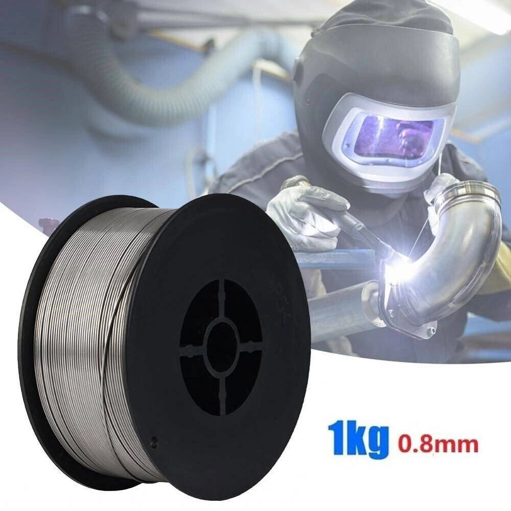 Trade Shop - Filo Animato Per Saldatrice Mig Filo Continuo No Gas Bobina 1kg 0.8mm E71t-gs -