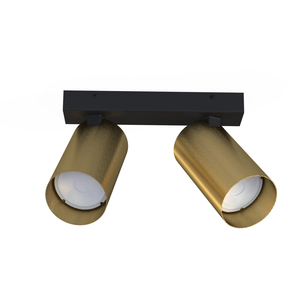 Faretto soffitto/parete Nowodvorski Mono 7782 2xGU10 nero ottone