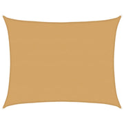 Vela Parasole | Telo Ombra | Vela da ombra 160 g/m2 Rettangolare Sabbia 6x7 m in HDPE