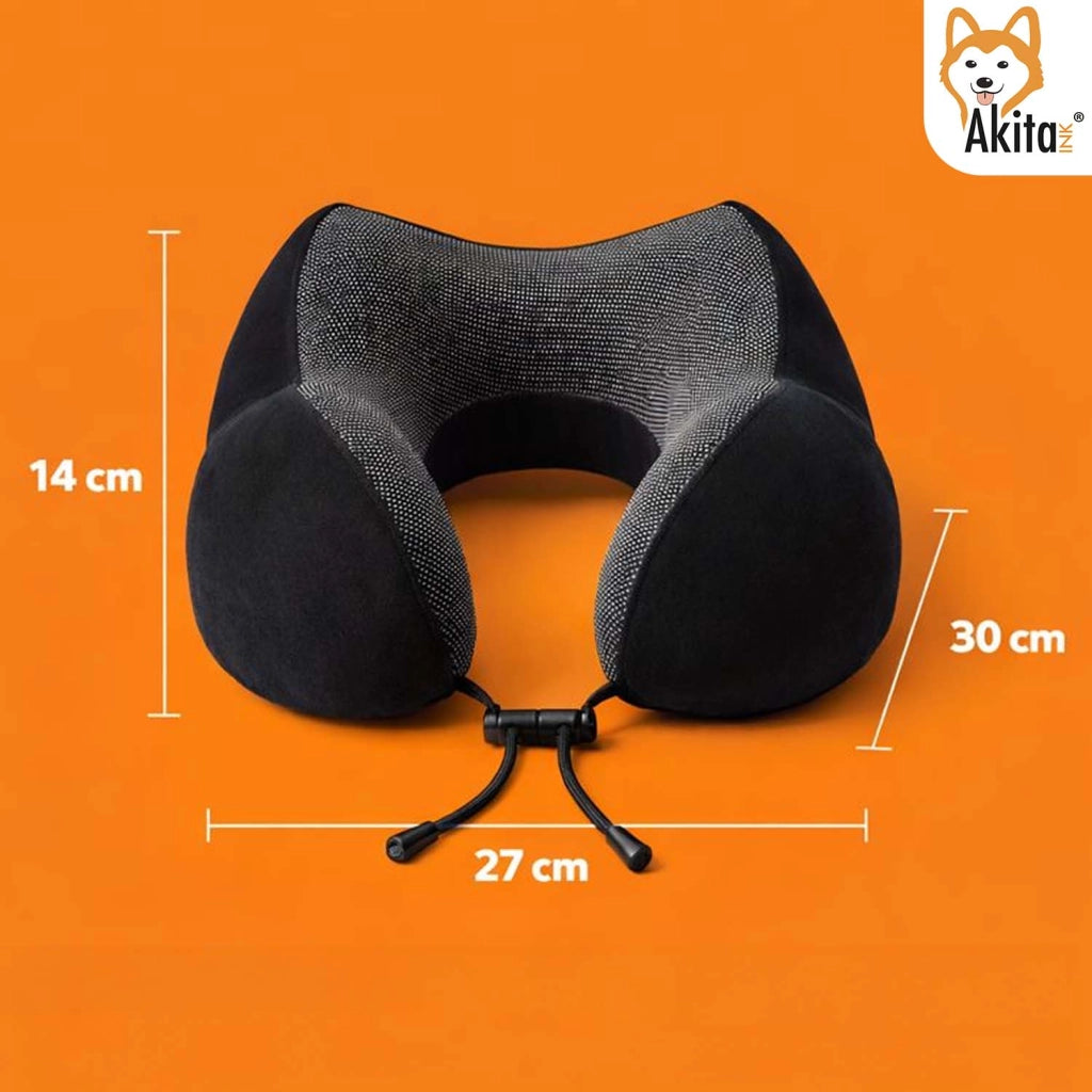 Akitaink Cuscino Viaggio Memory Foam Regolabile