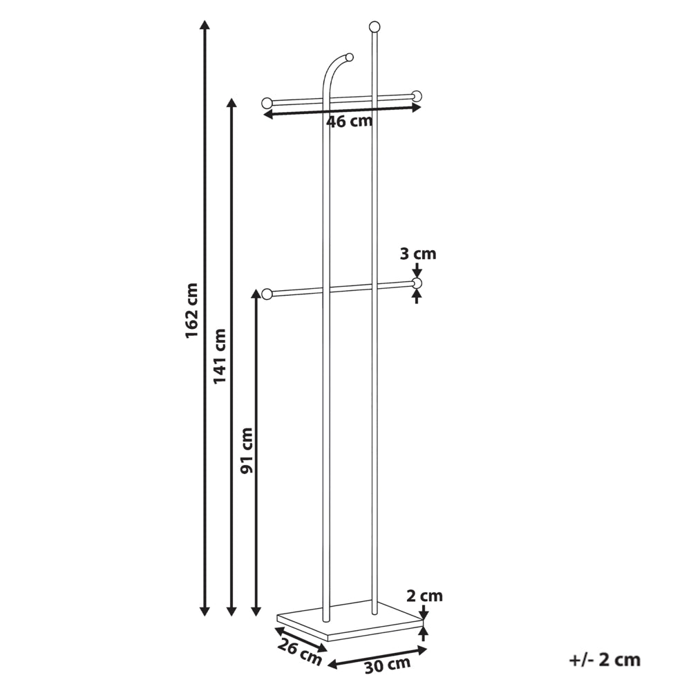 Appendiabiti in acciaio argento appendiabiti da terra in metallo 162 cm 6 ganci moderno per ingres