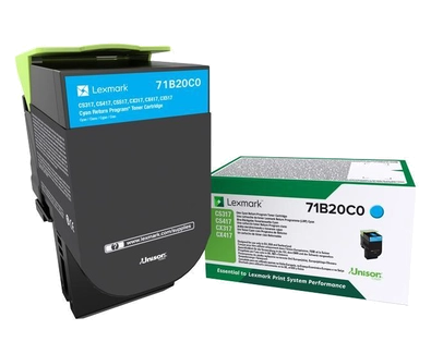 ORIGINAL Lexmark toner ciano 71B20C0 CS/CX317/417/517 ~2300 Seiten
