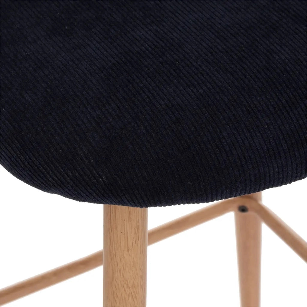 SGABELLO HEAVEN 48X56XH106CM BLU NOTTE IN TESSUTO