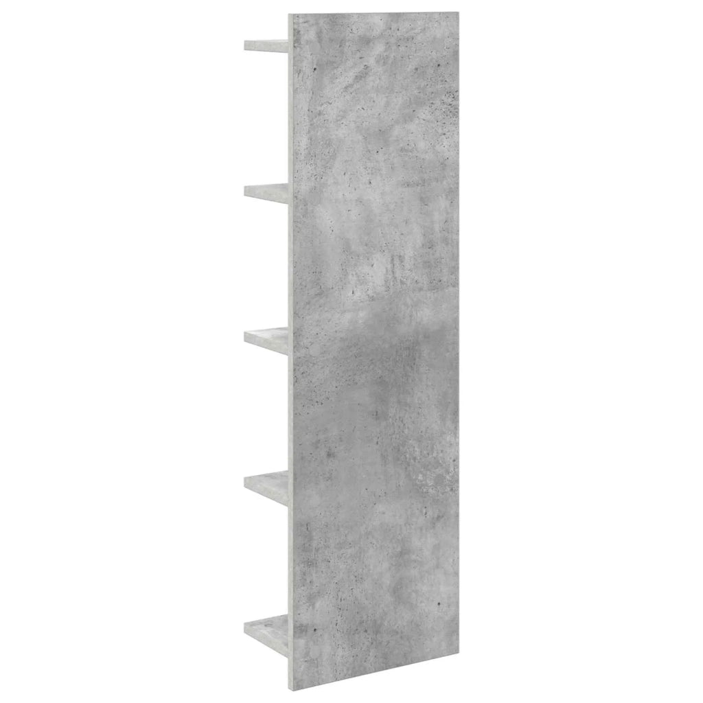 Scaffale da parete 2 pz Grigio Cemento 30 x 15 x 100 cm 8012403