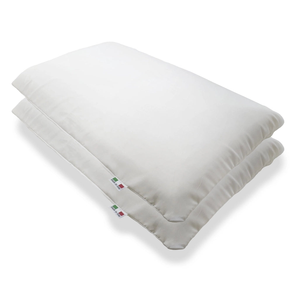 Cuscino Coral, Guanciale Indeformabile Antimuffa Antibatterico Anallergico Made in Italy, 11h cm Bianco