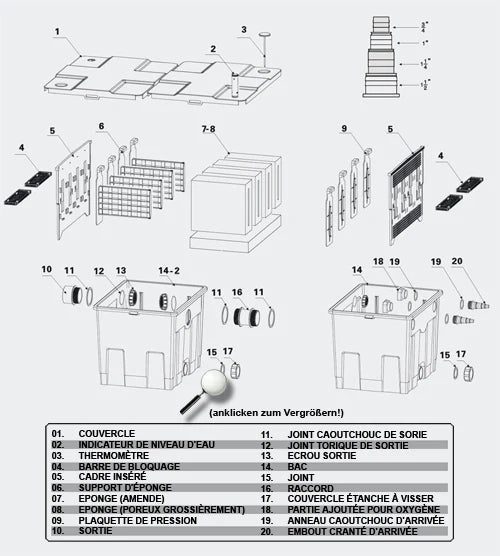 Kit di aggiornamento del filtro biologico per laghetto da 90000 l 2 4216126