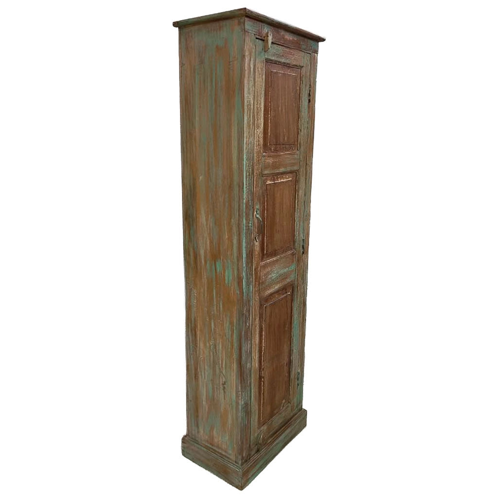 Credenziale in legno artigianale 56x36x194h cm