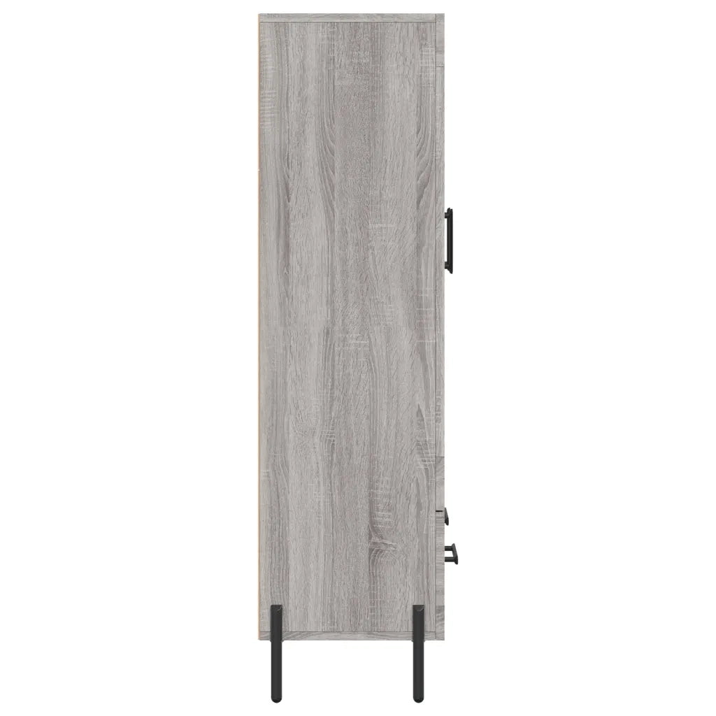 Credenza-Buffet-Armadio da cucina Grigio Sonoma 69,5x31x115 cm in Legno Multistrato 716153