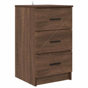 Comodino | Armadio da Notte | Mobiletto da notte con cassetto Rovere marrone 38 x 38 x 66 cm