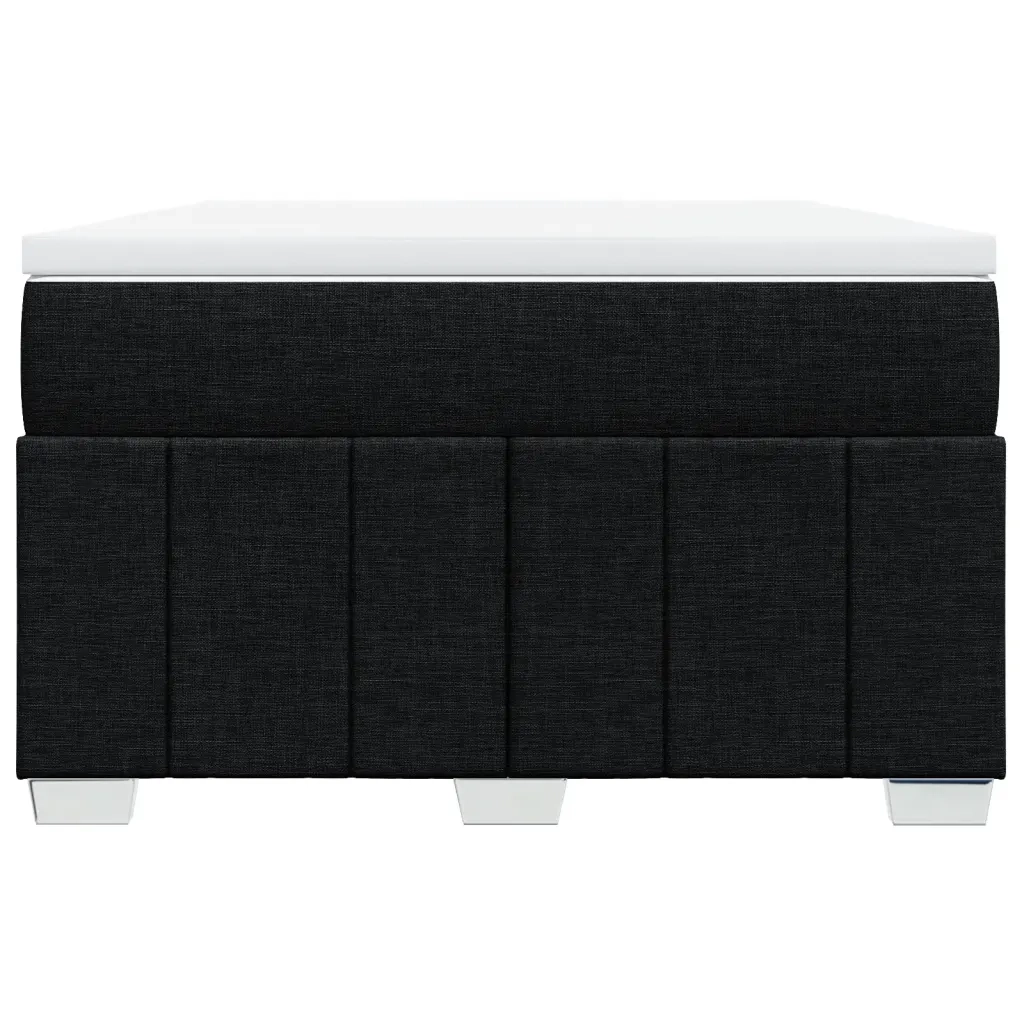 Giroletto a Molle con Materasso Nero 120x190 cm in Tessuto 3285458