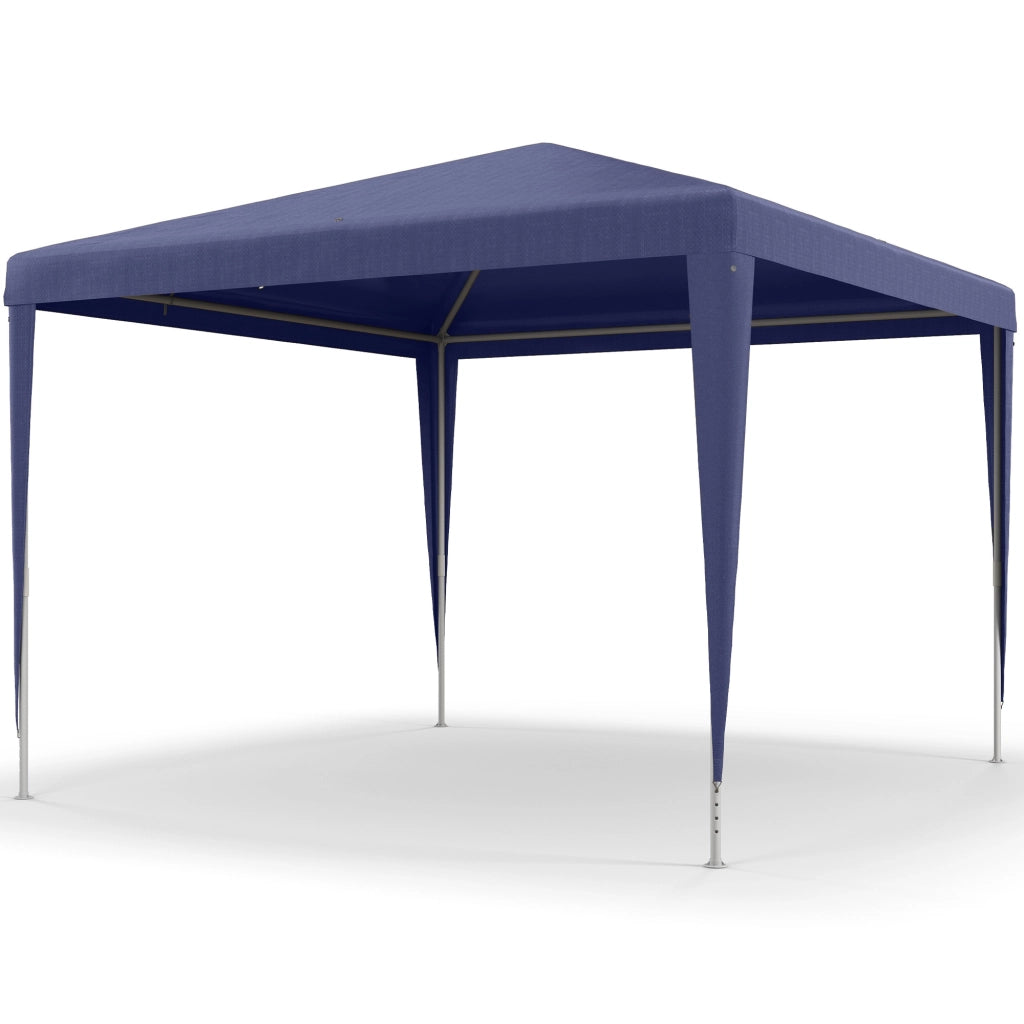 Tonnelle da giardino 3x3 m ¨C zephmum ¨C metallo, bache PE blu