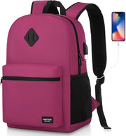 Zaino da spalla per laptop, borsa da scuola per ragazze adolescenti, zainetto per ragazze adolescenti, zaino per donne con fermo laptop 15,6 pollici per università e scuola