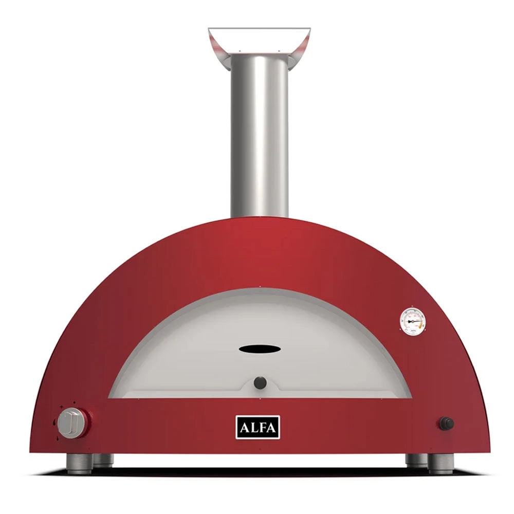 Forno per Pizza da Esterno Moderno 2 Pizze Alfa Colore: Rosso, Formato: Ibrido