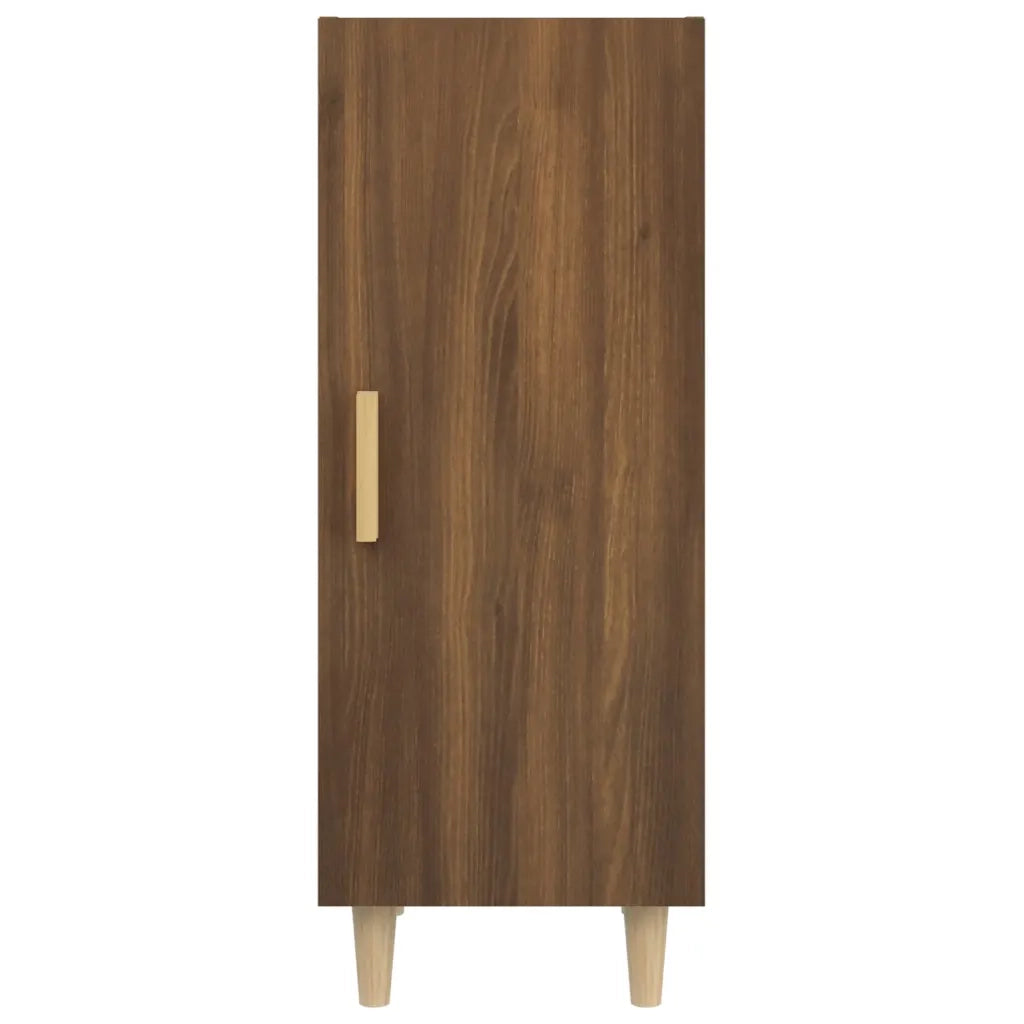 Credenza Rovere Marrone 34,5x34x90 cm in Legno Multistrato 817404