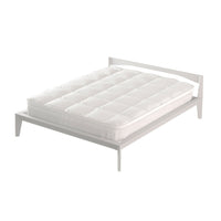 Topper Singolo Trapuntato 800 gr/mq con Fascia Coprimaterasso Morfeo Bianco