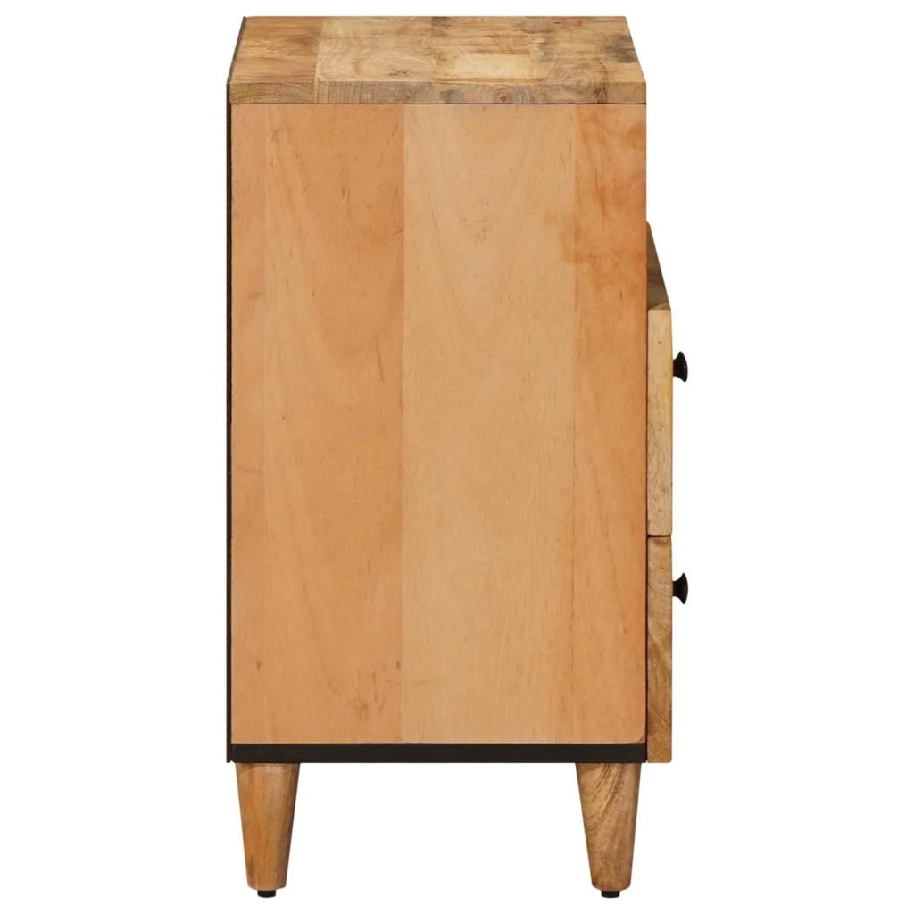 Comodino | Armadio da Notte | Mobiletto da notte Marrone 50 x 33 x 60 cm Legno di mango massello