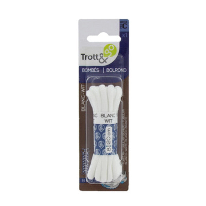LACCI P/SCARPE BOMBATI 120 CM 1 PAIO BIANCO- GUBRA- 1,0 pz