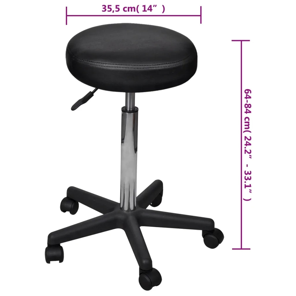 Sgabelli da Ufficio | Sedia da Gaming 2 pz Neri 35,5x84 cm in Similpelle