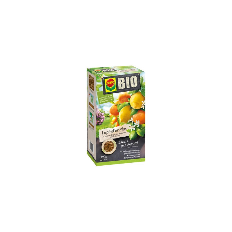 Concime Compo Blu Lupin d'Or Plus 800 g – Nutrimento organico per agrumi e piante acidofile