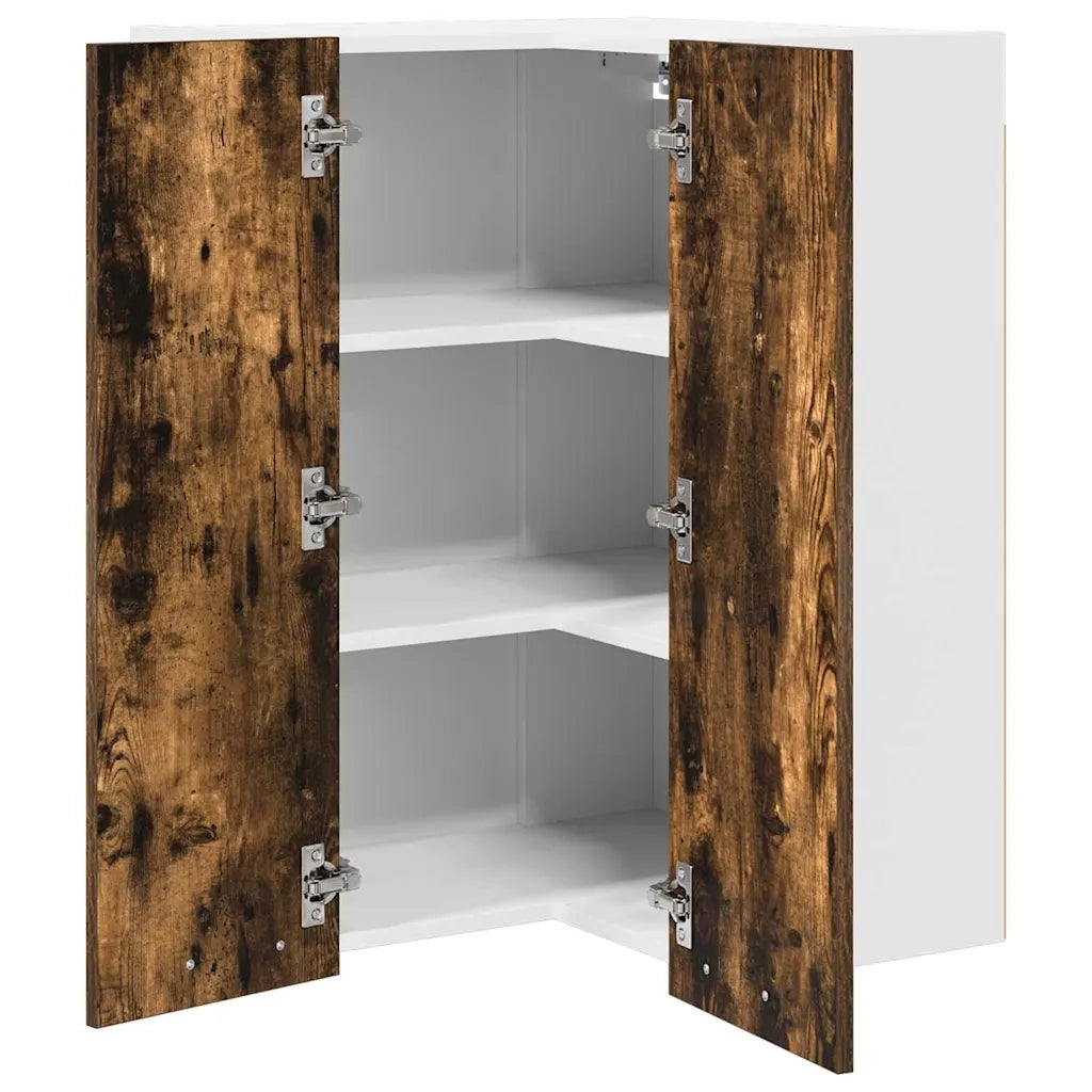 Armadio pensile Rovere Affumicato e Bianco 57 x 57 x 80 cm