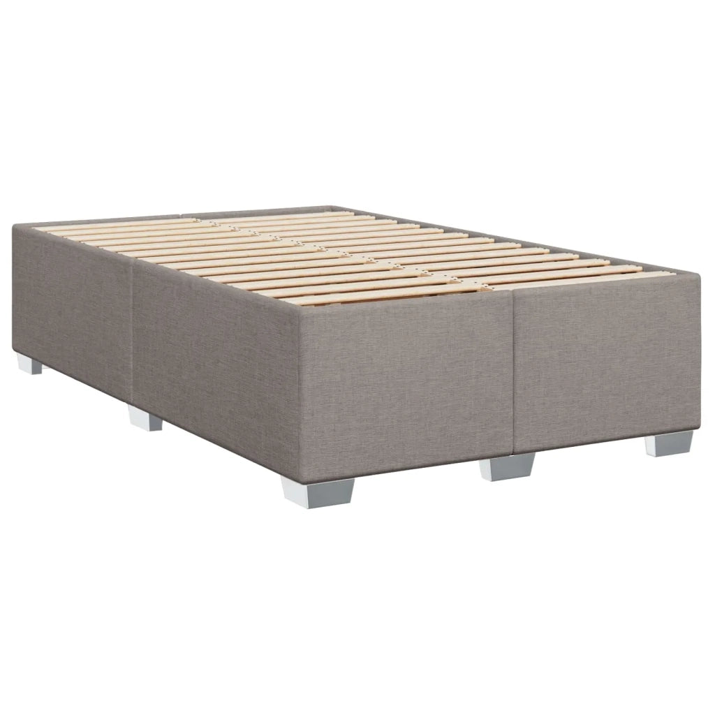 Letto box spring con materasso Tortora 120 x 200 cm Tessuto 3454849