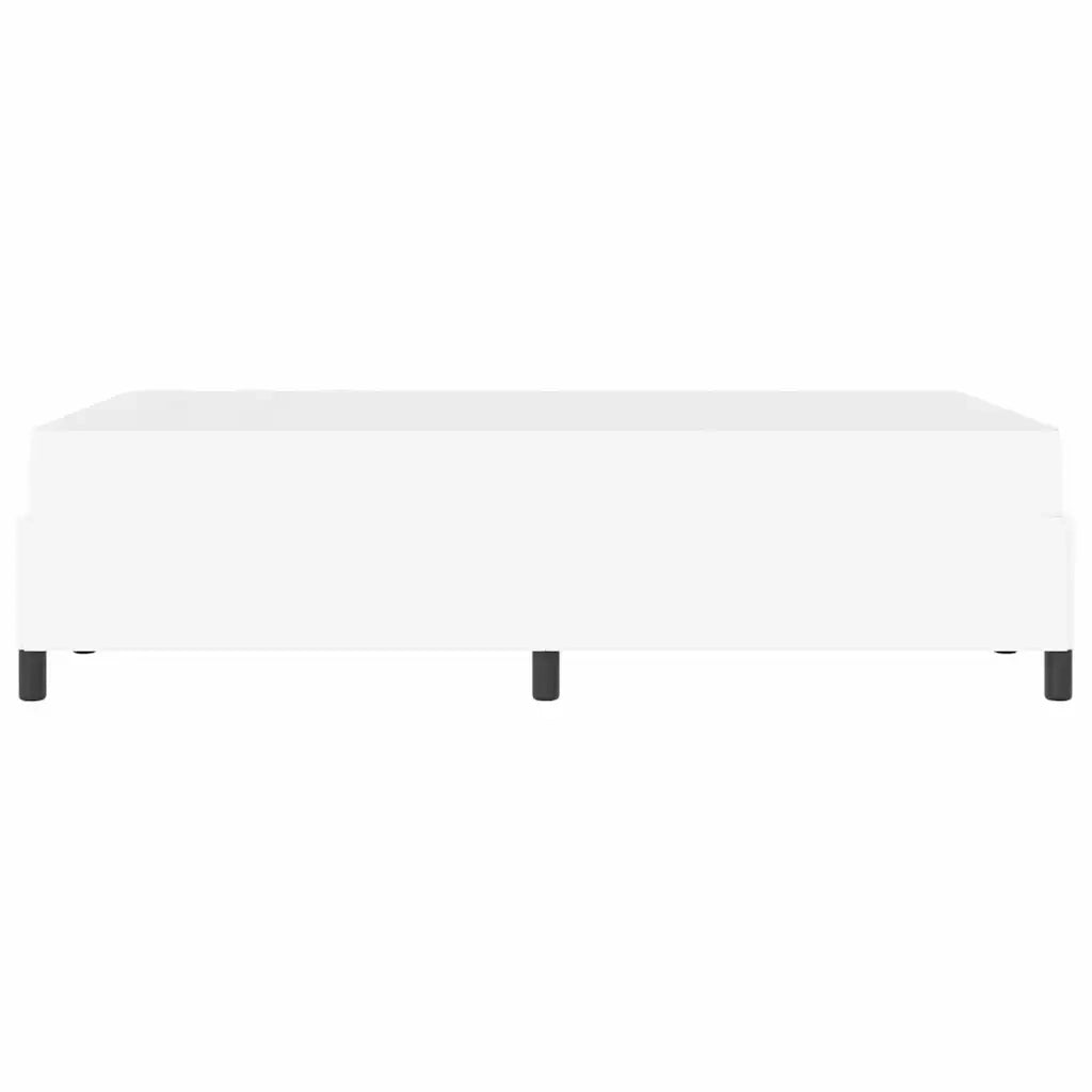 vidaXL Struttura letto con materasso con materasso Bianco 120 x 200 cm