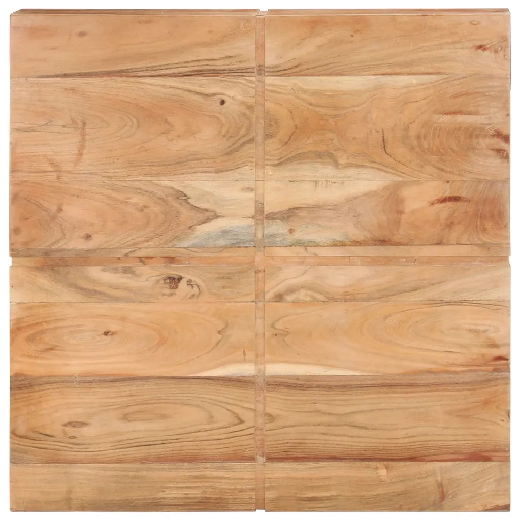 Tavolino da CaffÃ¨ 80x80x28 cm in Legno Massello di Acacia