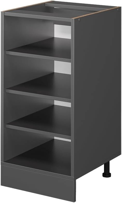 Scaffale da cucina R-Line, Antracite, 40 cm senza piano di lavoro, per la libera combinazione all'interno di sistemi cucina modulari