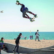 Skateboard completo 31 pollici sette strati lamina esagonale per principianti adulti - Blu Viola Lampo