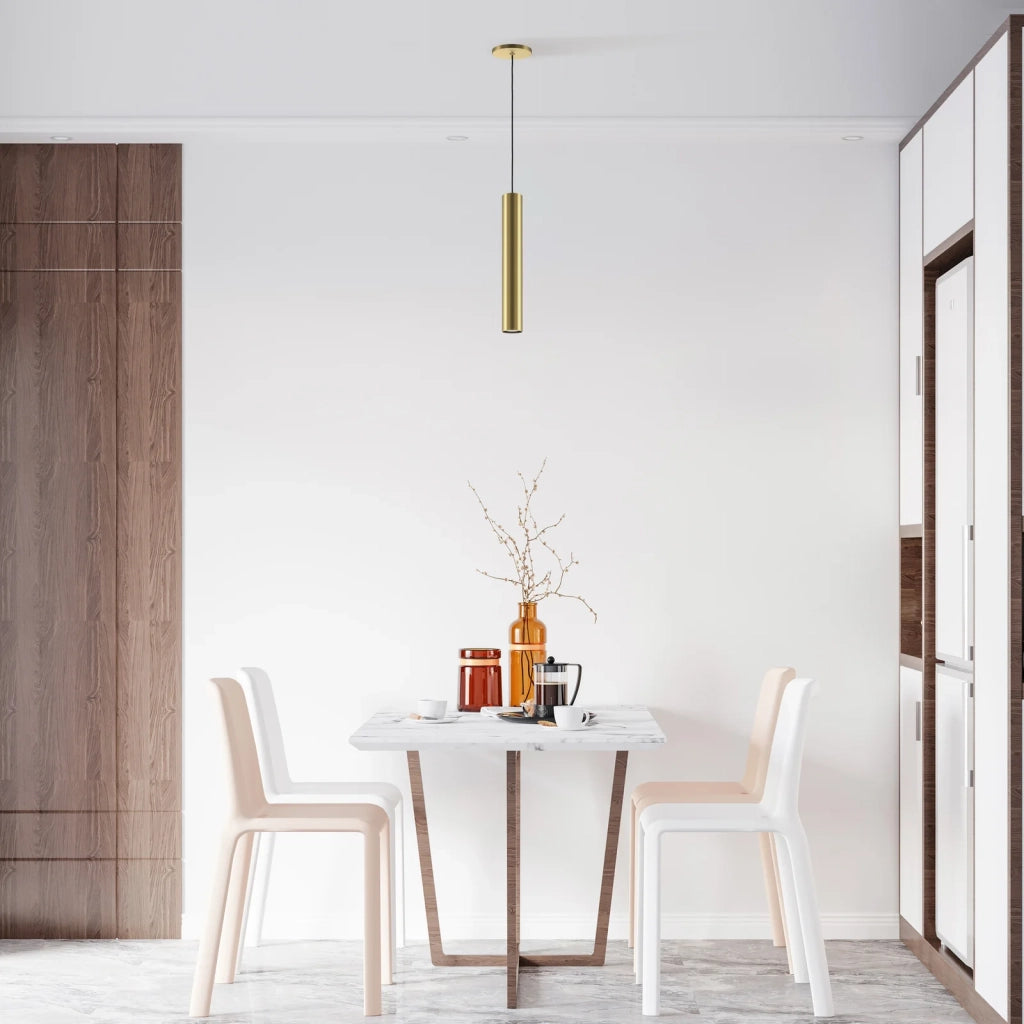 Maytoni lampada a sospensione moderna Pro Focus 1 luce GU10 oro alluminio