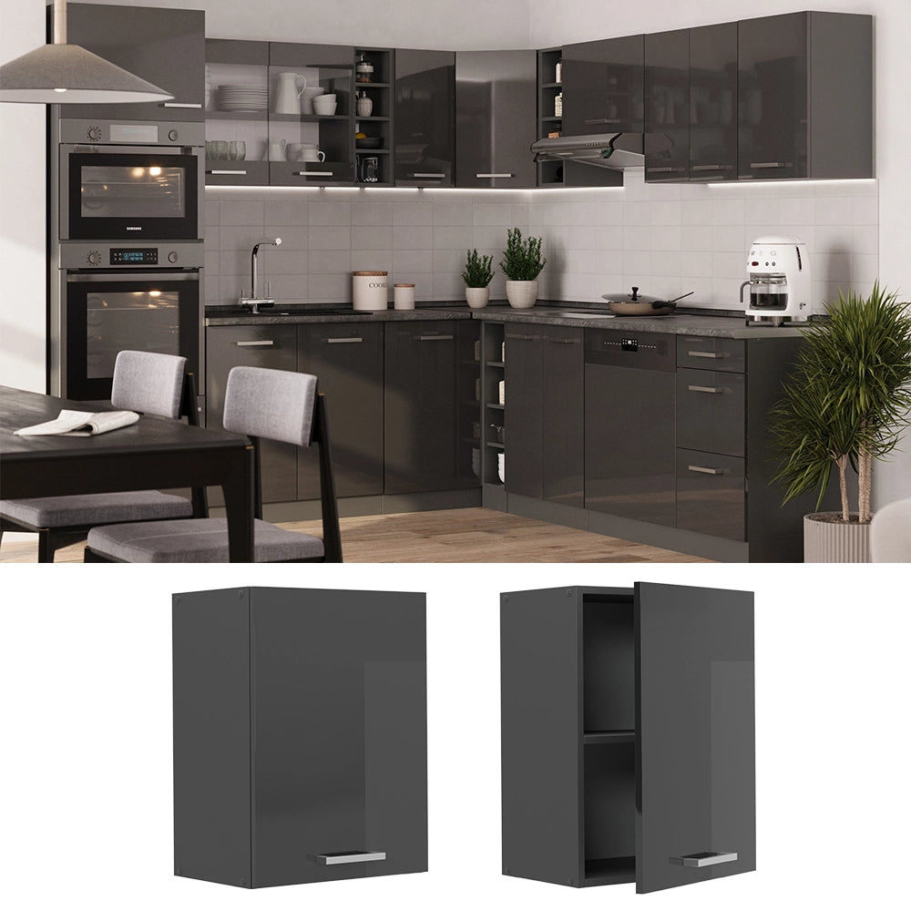 Vicco Pensile da cucina Antracite lucido 45 cm
