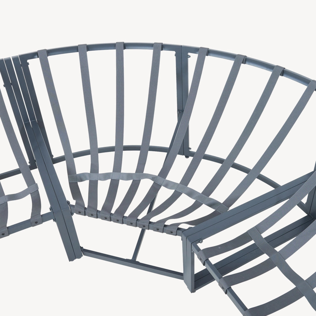 Set Salottino per Esterno Karg Divano Modulare a 3 pezzi e Tavolino con Piano in SPC Rovere Mobili da Giardino - Grigio Scuro / Rattan casa.pro
