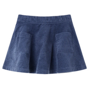 Gonna da Bambina con Tasche a Coste Blu Marino 104cod mxl 84370
