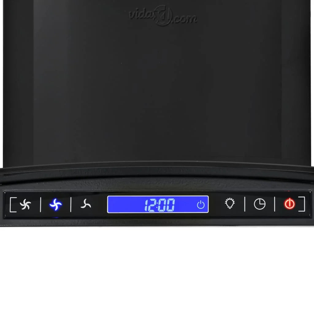Cappa aspirante a parete in acciaio inox 756 m³/h 60 cm nero 02_0005842