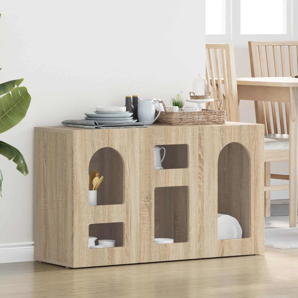 Credenza Rovere Sonoma 100 x 35 x 59 cm Legno multistrato 891346