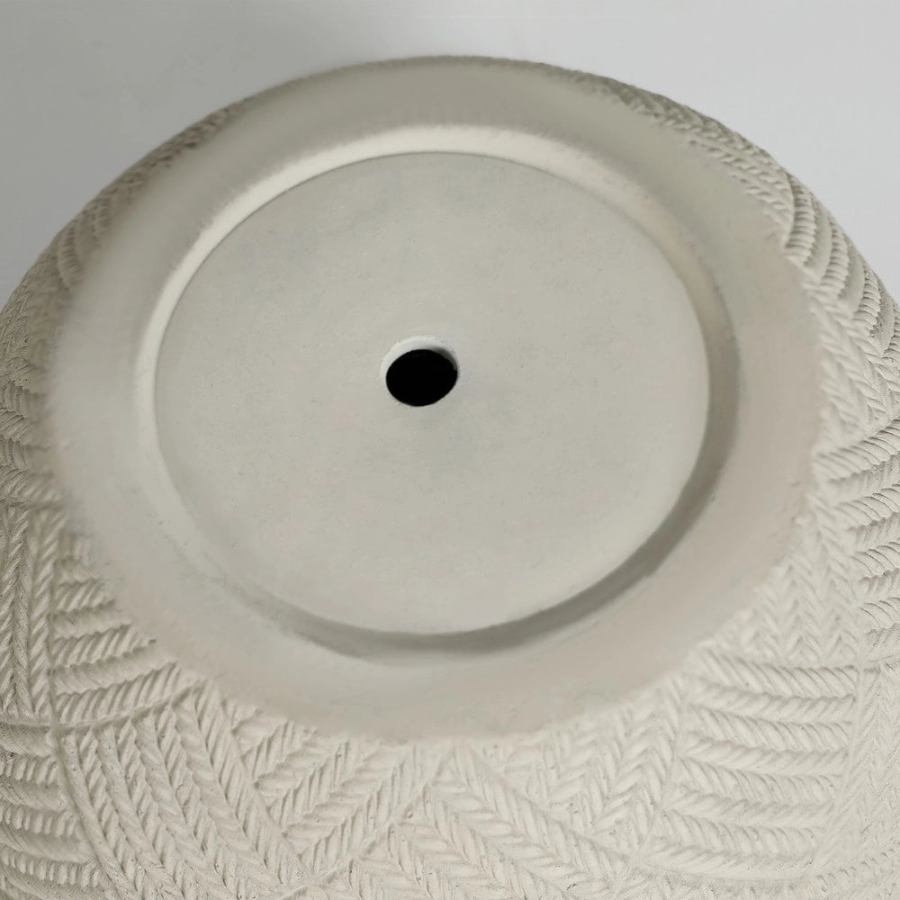 Set 2 Vasi da Giardino in Cemento Artigianale con Fori di Drenaggio ¨C Xylo ¨C Grigio, 37x28 cm & 45x35 cm