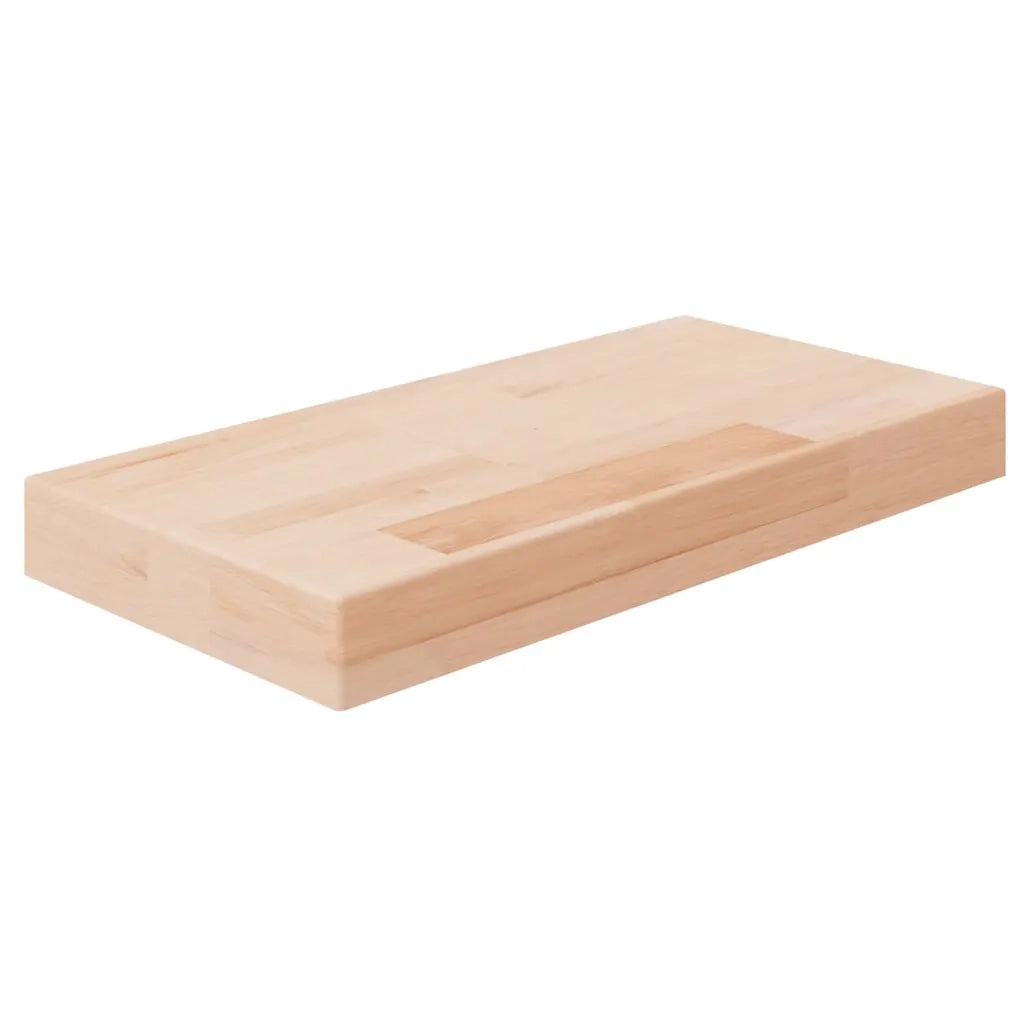 Ripiano 40x20x4 cm Legno Massello di Rovere Non Trattato cod mxl 33701