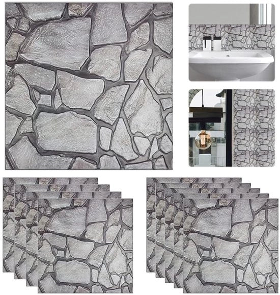 Pannelli da parete da assemblare, 10 pezzi, 30x30 cm, rivestimento per parete 3D, autoadesivo, decorazione per parete a tema legno, adesivi per parete per cucine, camere da letto, pareti per TV, salotti