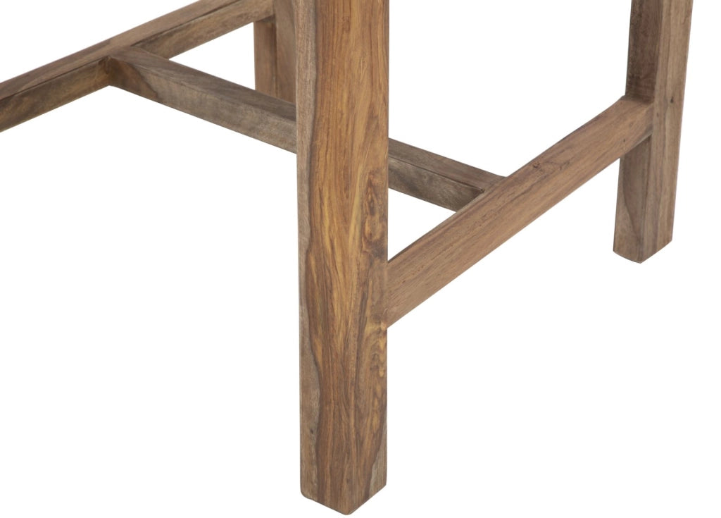 Set 2 Sedie 45x50x100 cm Elegant Sheesham in Legno Naturale e Oro