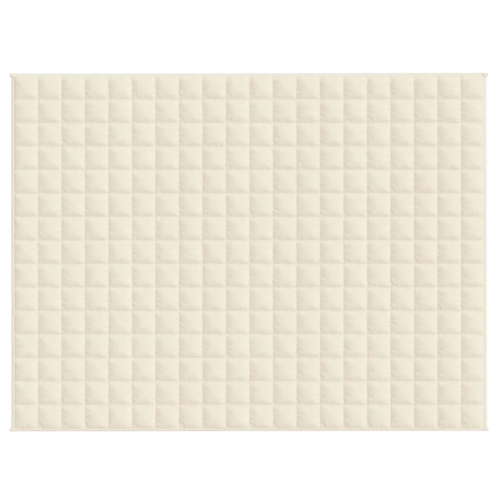 Coperta Ponderata Crema Chiaro 152x203 cm 7 kg Tessuto 3154873