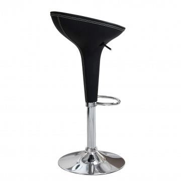 SGABELLO JAGO CON POGGIAPIEDI STRUTTURA IN METALLO E SEDUTA IN PLASTICA 39.5X44.5X58/78H CM OKX