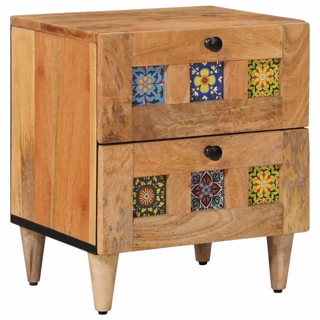 Armadio da Notte con cassetto Naturale 40 x 33,5 x 46 cm