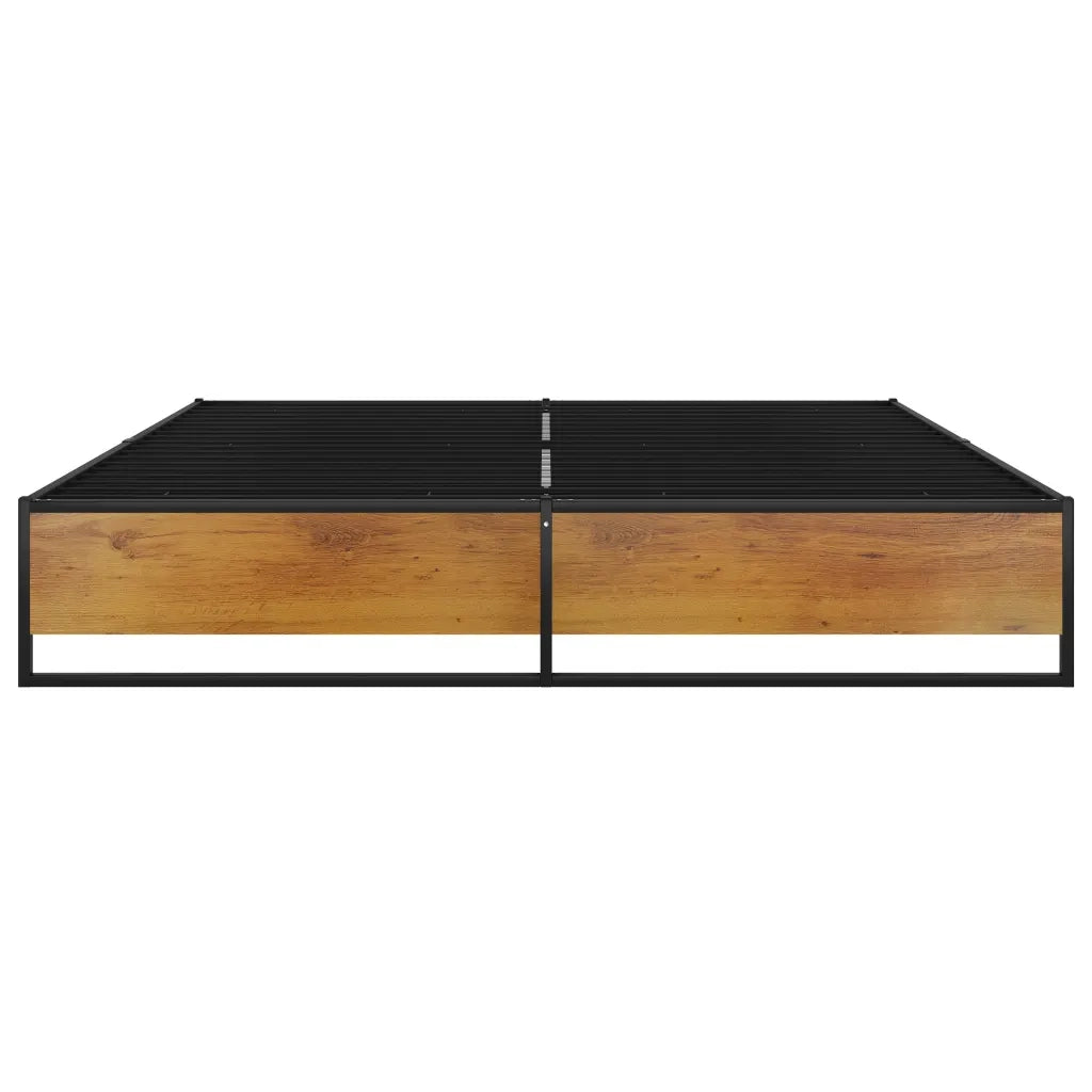 Giroletto-Struttura Letto Nero in Metallo 160x200 cm 630174