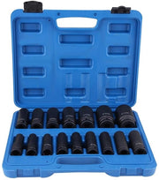 Kit di attrezzi per fori 16 pezzi - Ossia per attrezzi per fori - Attrezzo per fori 10-32 mm - Acciaio inossidabile - Attrezzi professionali - Confezionato in scatola di plastica per la conservazione - Chiave a gomito
